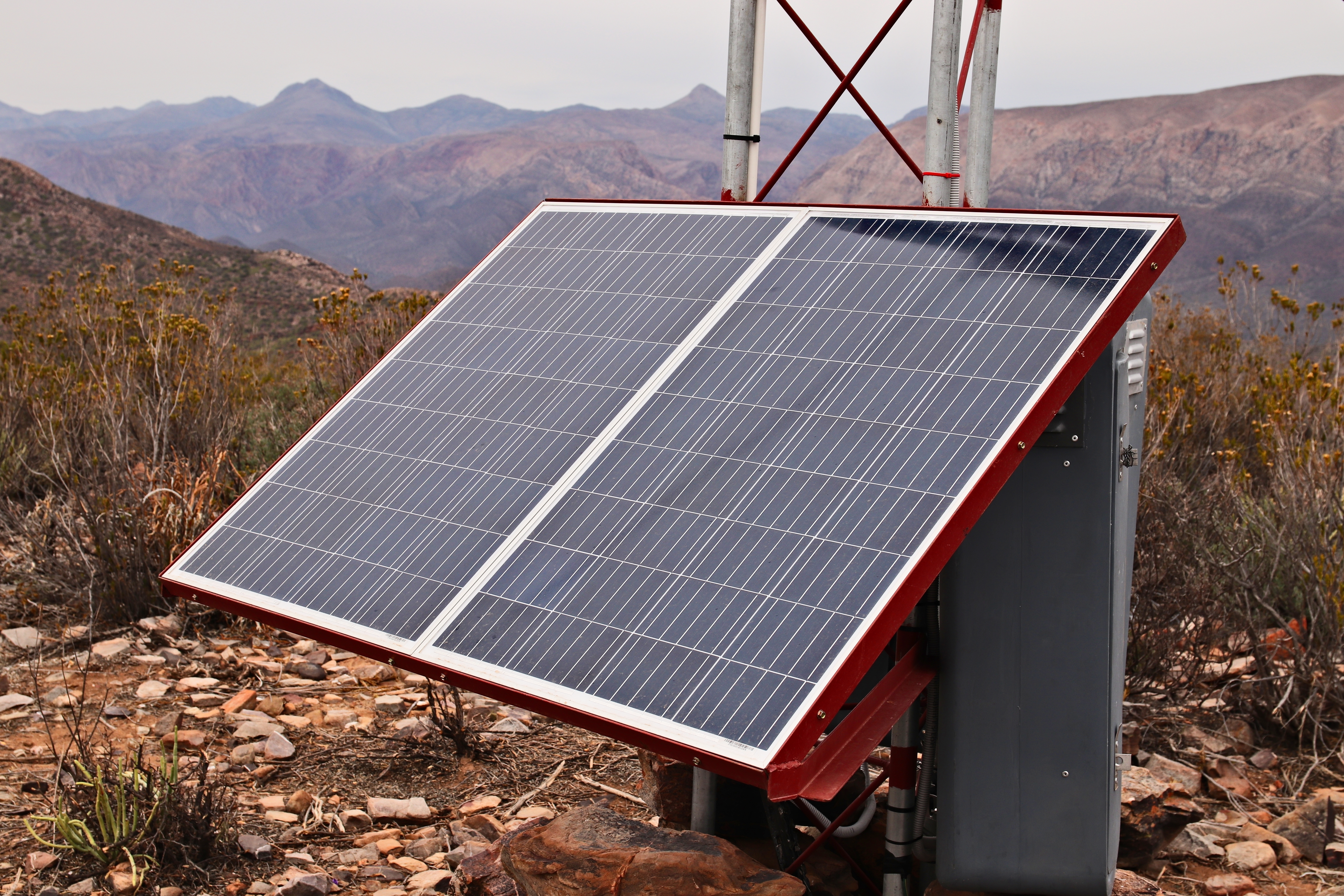 Off-grid solar system with battery storage